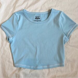 NWOT Frankie’s Bikinis Zippy Crop Top